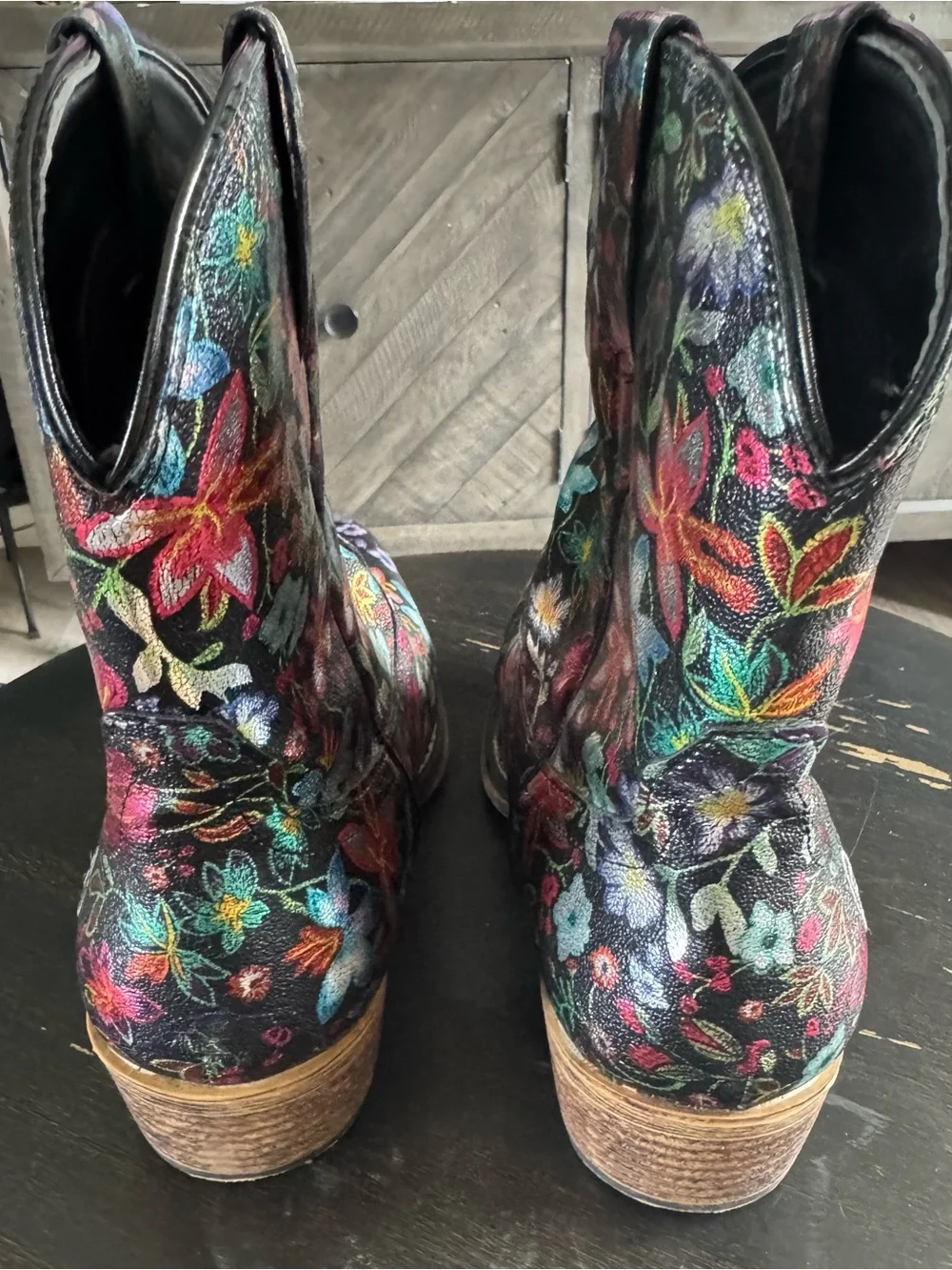 Roper Ladies Ingrid Snip Toe Black Boots